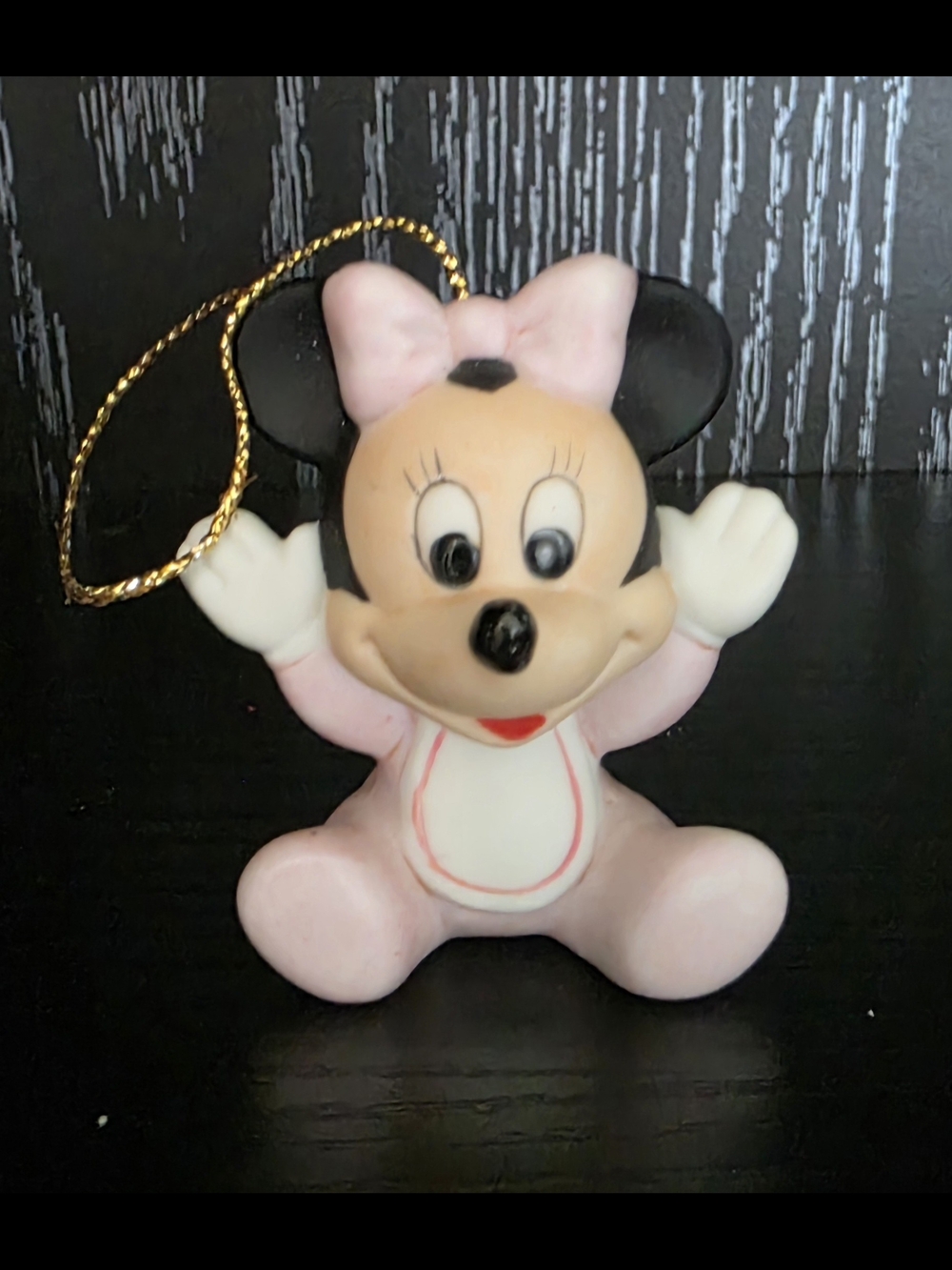 Disney Pink Minnie Mouse Baby Figurine Ornament